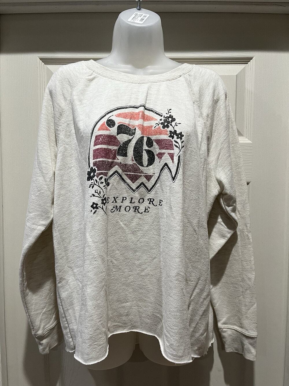 True Craft Beige Athletic Sweatshirt Size 1X